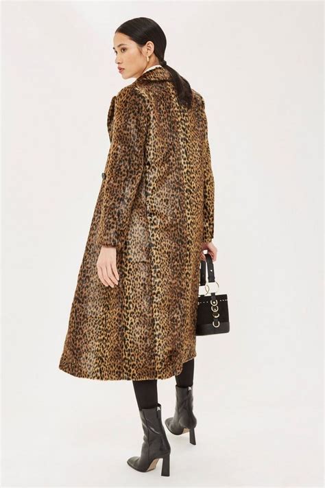 leopard coat long|long leopard print coat.